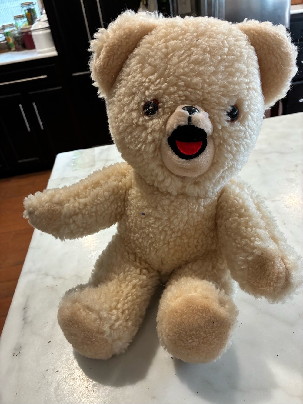 Vintage 1982 Snuggle Teddy Bear 15" Plush Russ Lever Brothers Fabric Softener